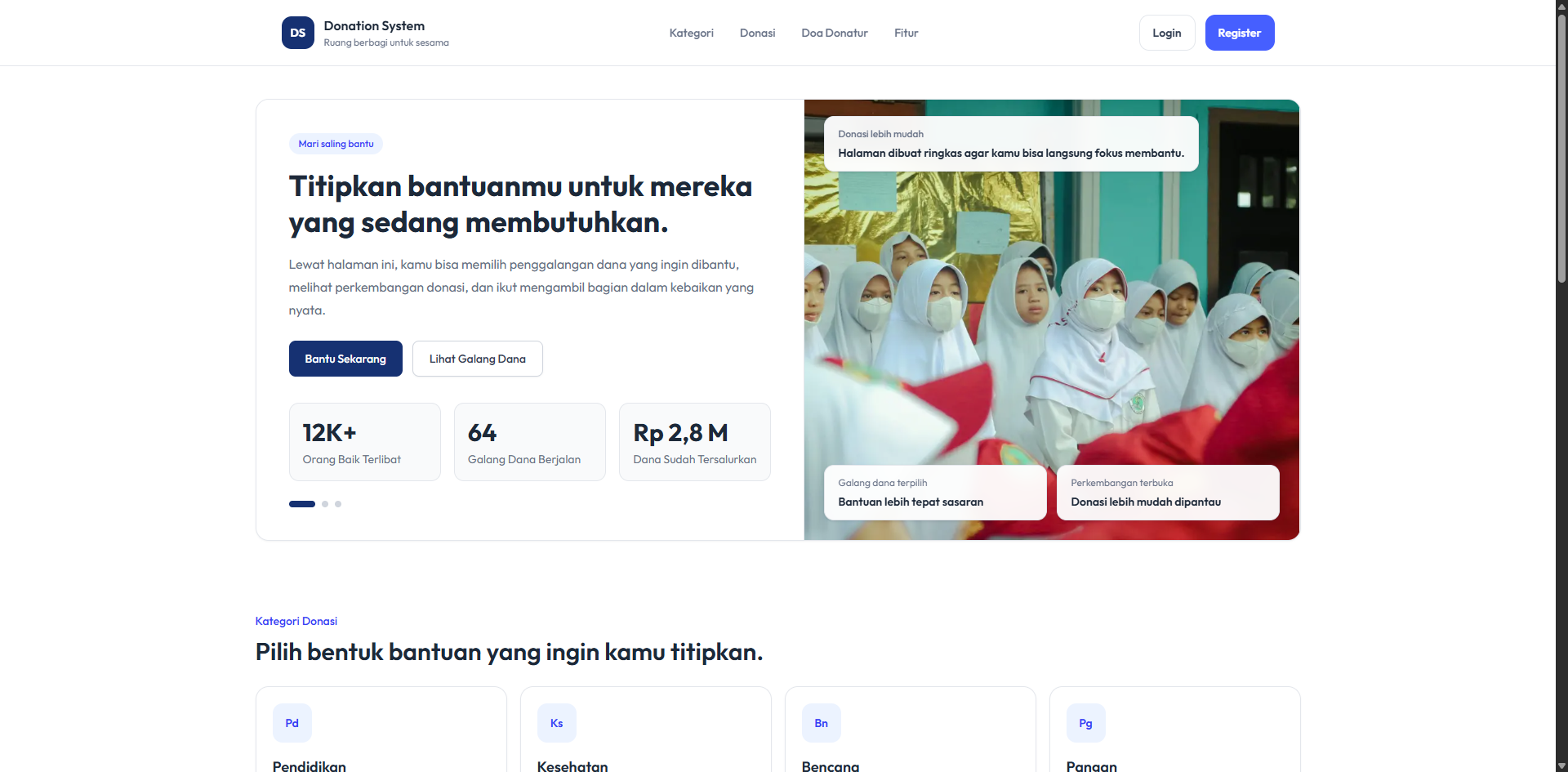 Donation System Dashboard